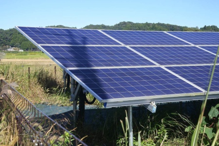 太陽光発電は影により発電量が減少する